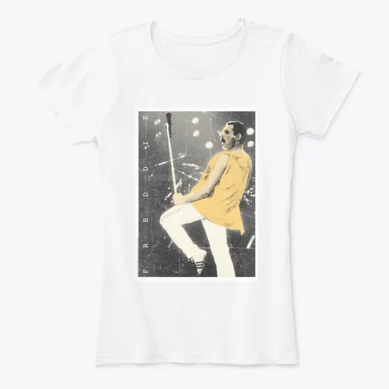 Freddie Mercury Official Live Pose Yellow Icon