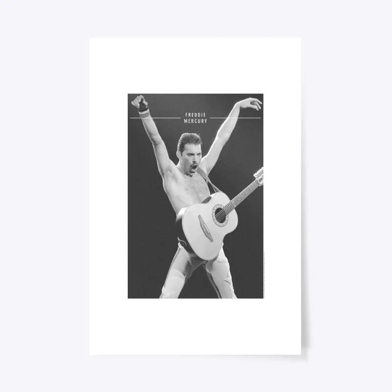 Freddie Mercury Official Arms Up Guitar