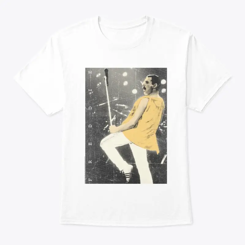 Freddie Mercury Official Live Pose Yellow Icon old