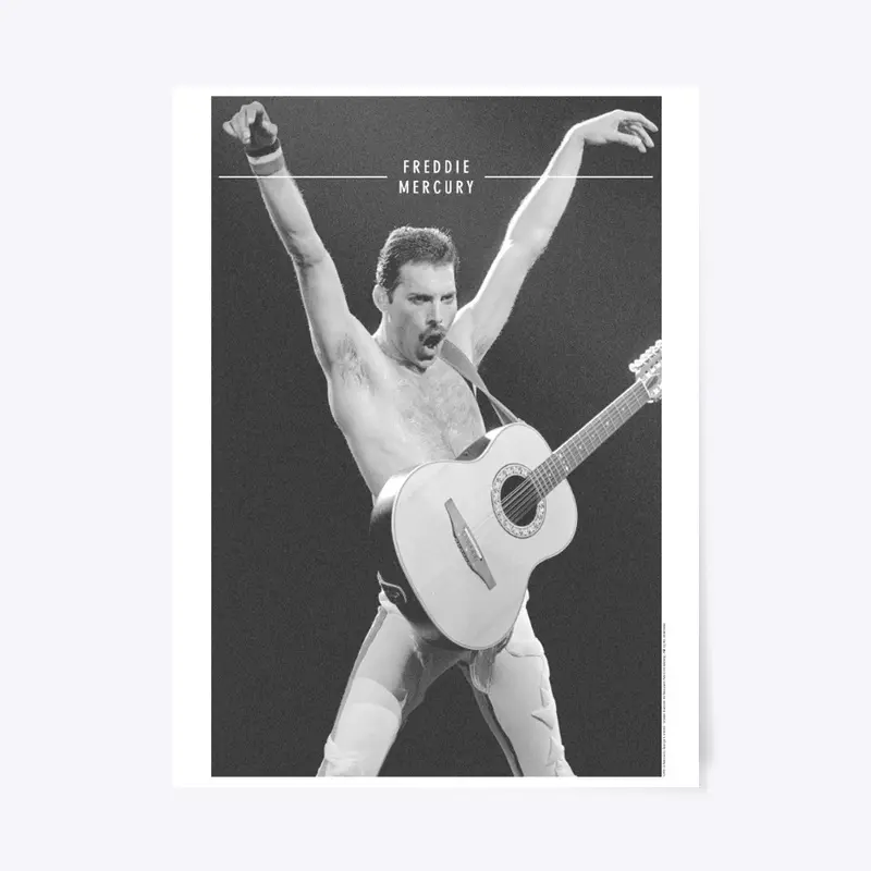 Freddie Mercury Official Arms Up Guitar