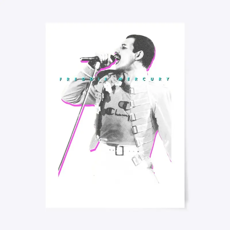 Freddie Mercury Official Neon Glow