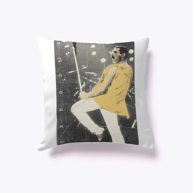 Freddie Mercury Official Live Pose Yellow Icon