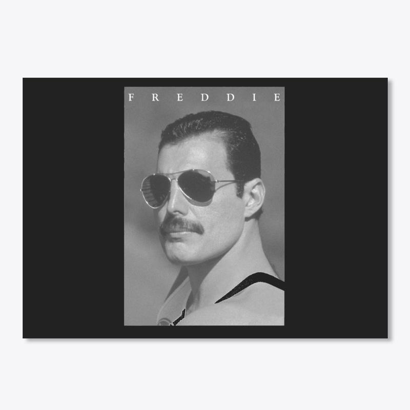 Freddie Mercury Official B&W Shades Photo