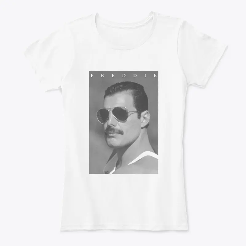 Freddie Mercury Official B&W Shades Photo