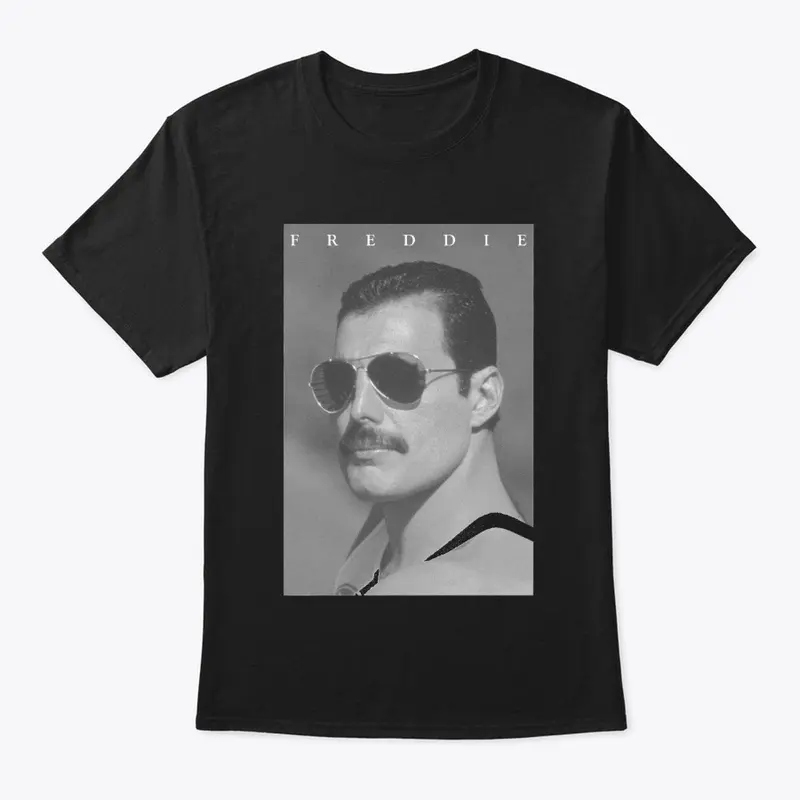 Freddie Mercury Official B&W Shades Photo