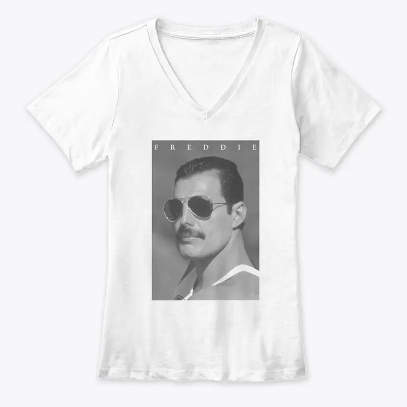 Freddie Mercury Official B&W Shades Photo