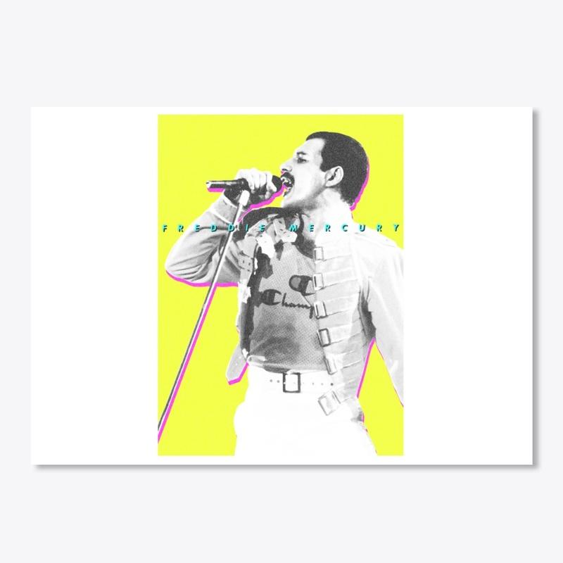 Freddie Mercury Official Neon Glow Champ